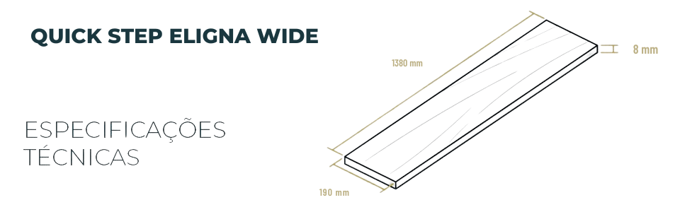 Piso Laminado Quick Step Eligna Wide Carvalho Acinzentado QSEW3680